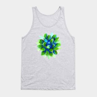 Evergreen Succulent Tank Top